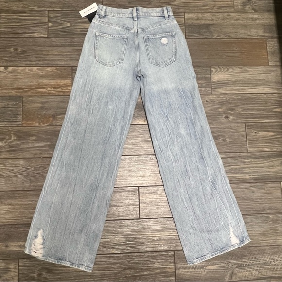NWT Playboy X PacSun Jeans Eco Distressed High Waisted Baggy 22 23 24 25 27 - Picture 10 of 15